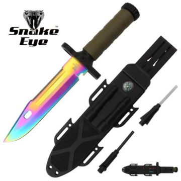 Snake Eye Tactical Fixed Blade Survival Hunting Knife SE-5240-2